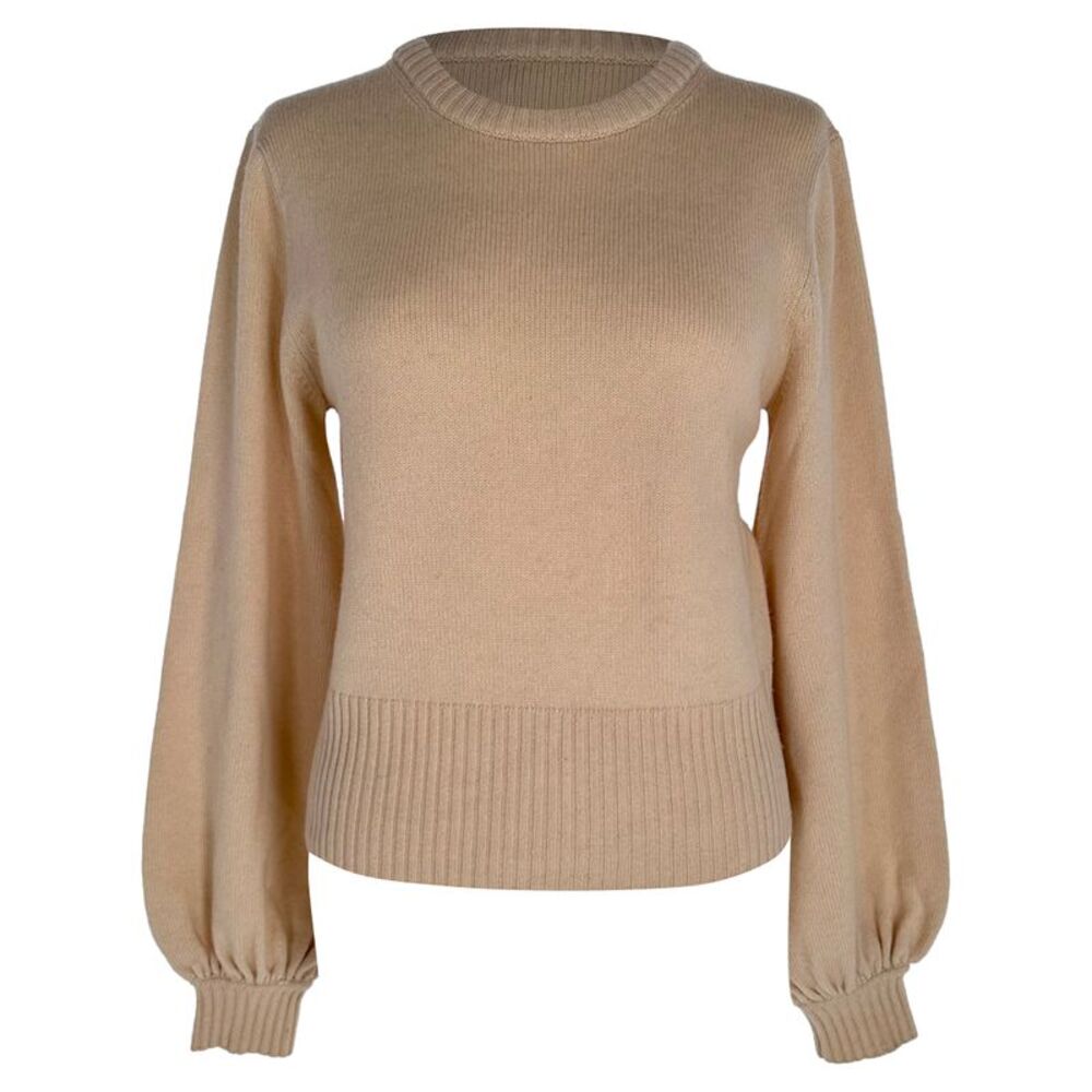 Chloé Knitted Sweater in Peach Wool